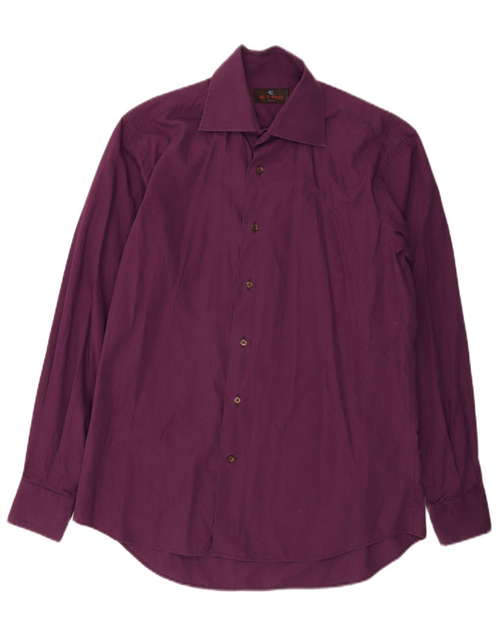 Camisa Etro Hombre Talla 40 Mediana Morado