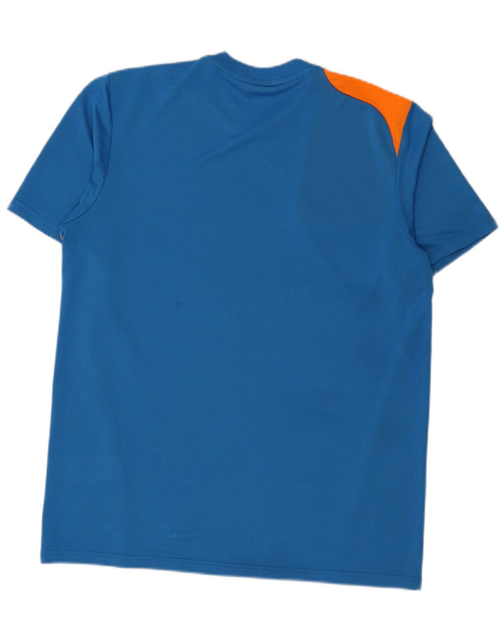 ADIDAS Camiseta gráfica para hombre Top grande Azul Colorblock Poliéster