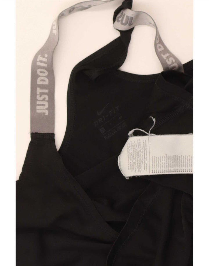 Nike Mujer Graphic Vest Top UK 8 Pequeño Negro Colorblock Poliéster