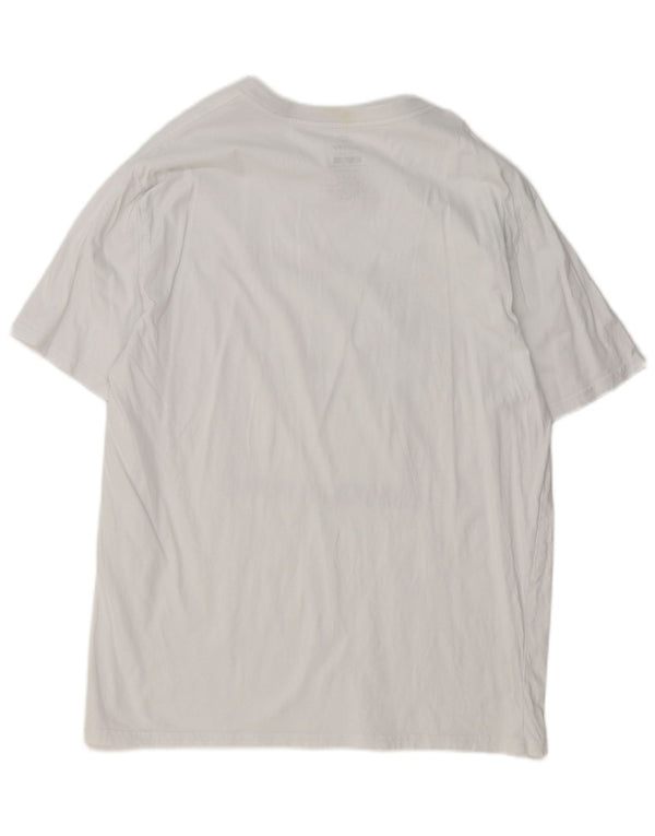 Hurley - Camiseta gráfica para hombre, talla grande, algodón blanco