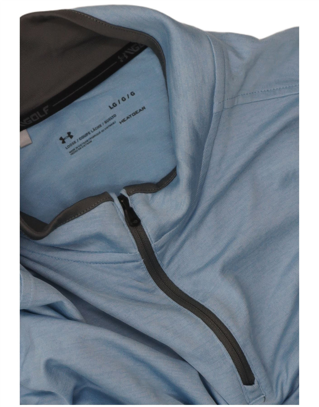 Under Armour Hombre Heat Gear Jersey Chándal Top Grande Azul Moteado
