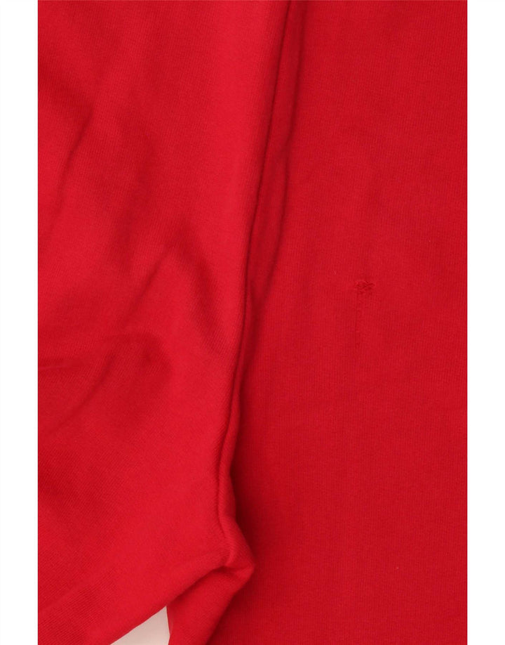 Vintage hombres chándal pantalones joggers medio rojo