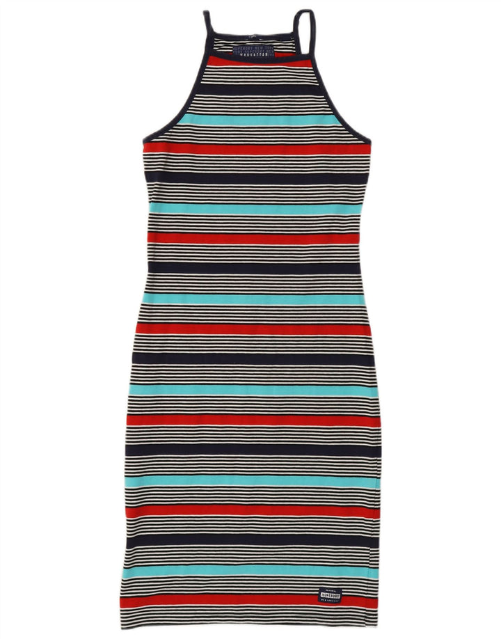 SUPERDRY Vestido estilo camiseta Manhattan para mujer UK 6 XS Multicolor a rayas