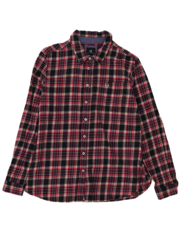 Crew Clothing Camisa de franela para mujer UK 40 XL Azul marino Cuadros