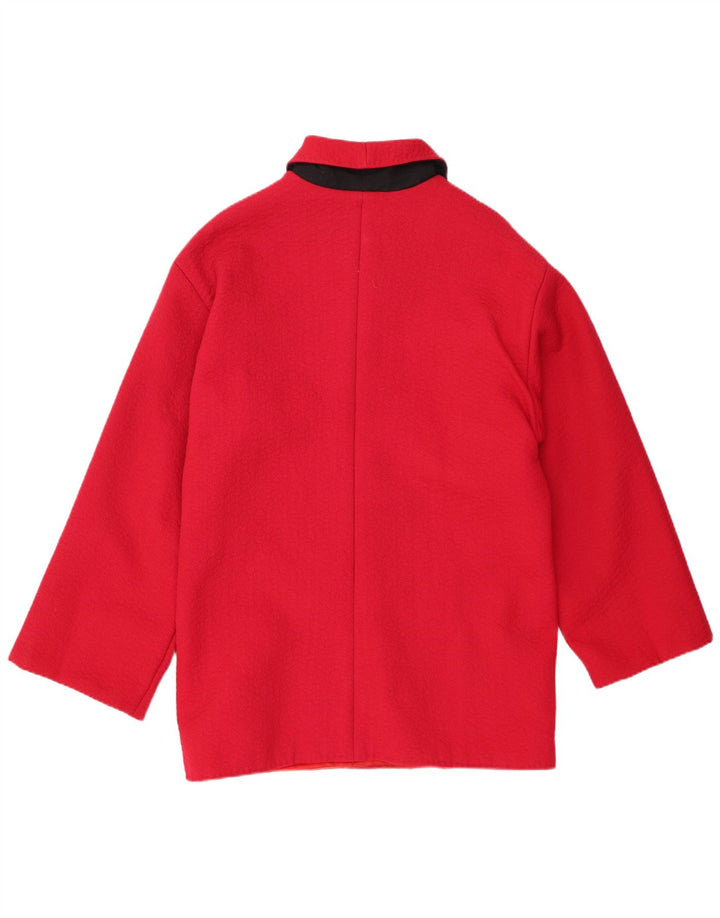 Vintage mujer abrigo Reino Unido 14 rosa medio