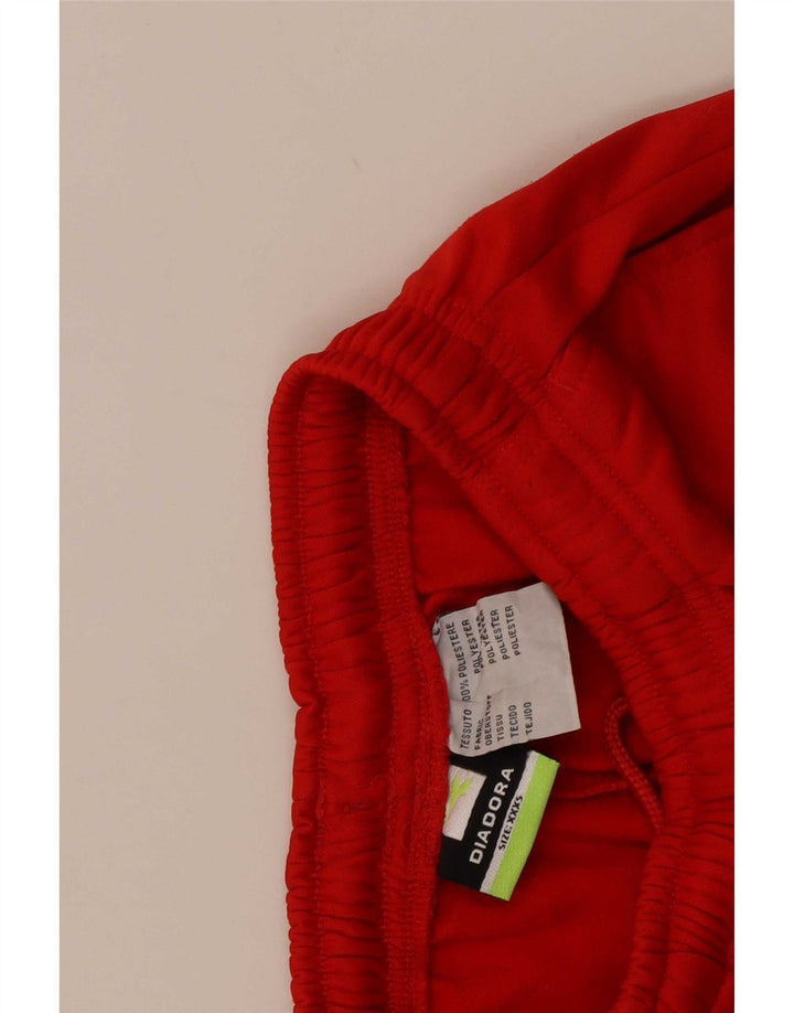 Diadora Pantalón Corto Deportivo Niño 7-8 Años 3XS Rojo Poliéster