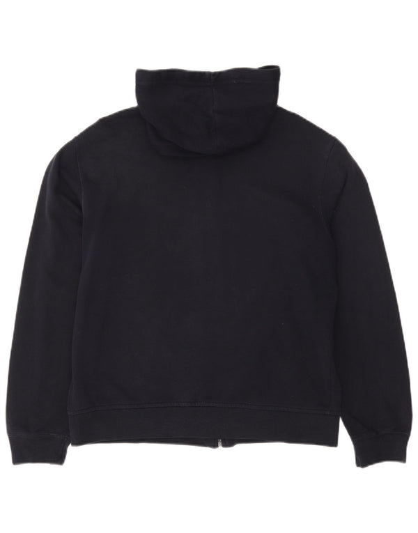 Marks & Spencer Sudadera con capucha y cremallera para mujer UK 12 Medium Azul marino Algodón