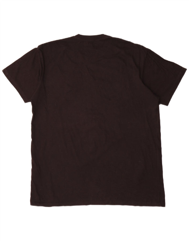 Vans - Camiseta para hombre, talla grande, algodón negro