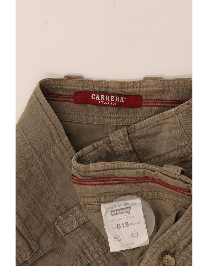 Carrera Mens 618 Shorts Cargo W40 XL Algodón Caqui