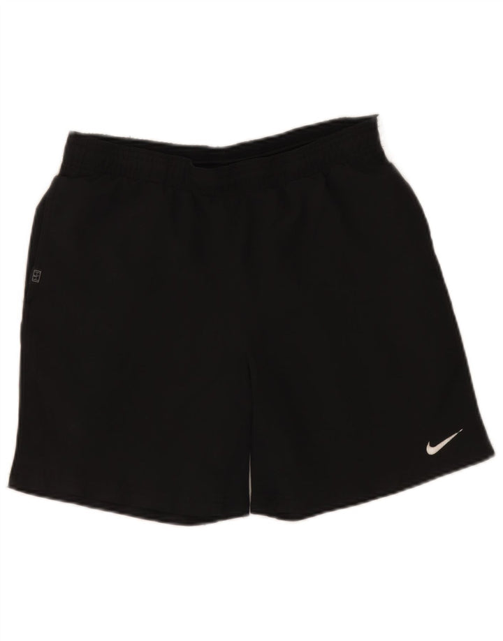Pantalones cortos deportivos Nike Dri Fit para hombre Poliéster negro mediano