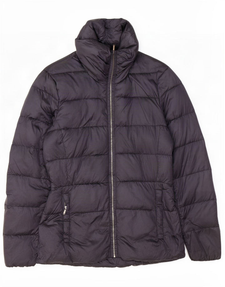 Massimo Dutti Chaqueta Acolchada Mujer UK 10 Small Azul Marino Nylon