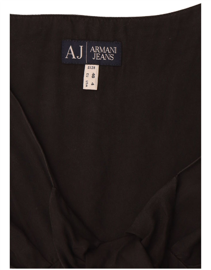 Armani Jeans Vestido acampanado sin mangas para mujer EU 40 Medium Black