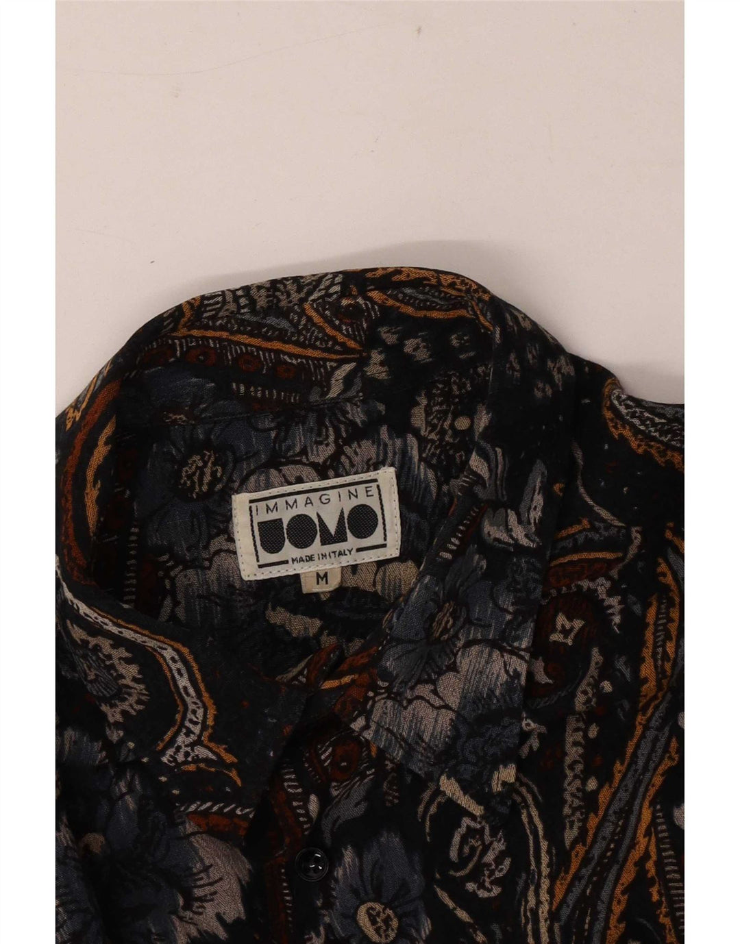 Camisa vintage para hombre mediana multicolor Paisley