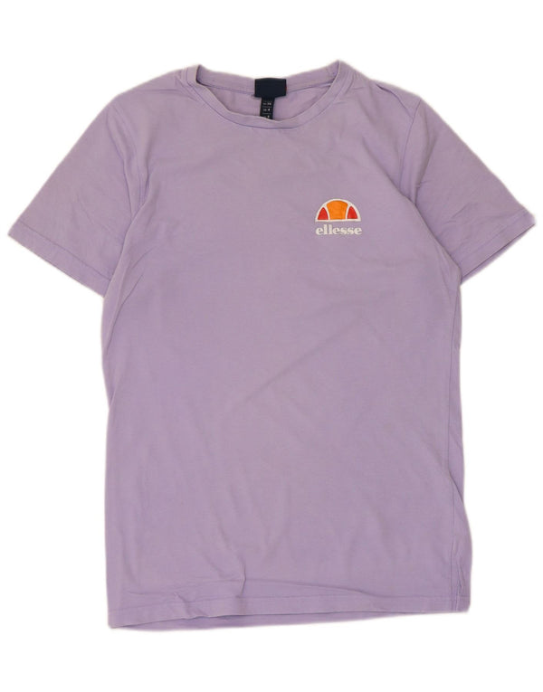 Ellesse Camiseta para mujer Top UK 8 Small Púrpura Algodón
