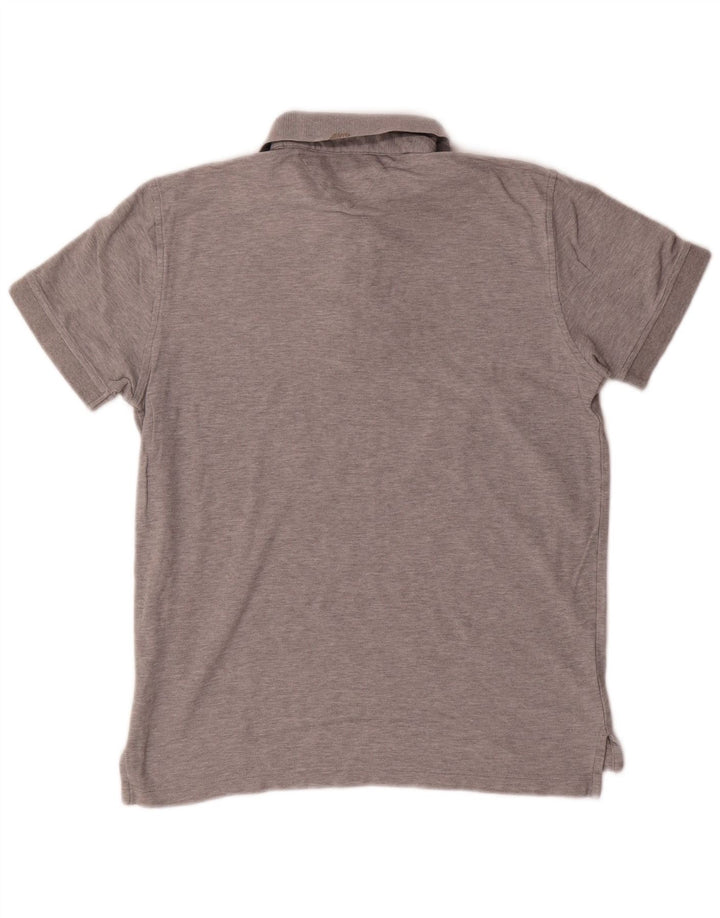 TOMMY HILFIGER Polo de corte regular para hombre de algodón gris medio
