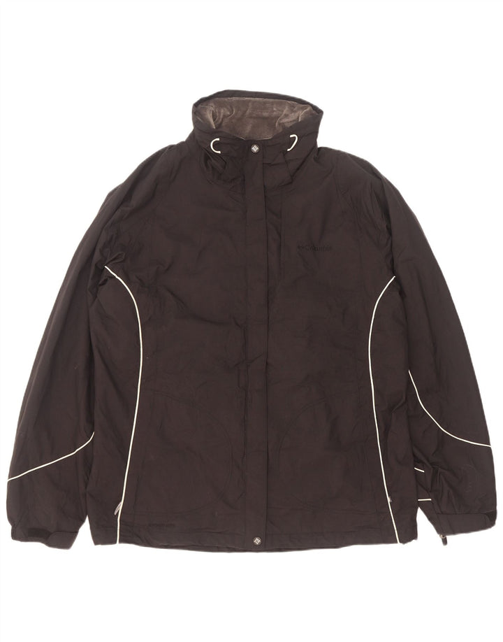 Columbia Chaqueta impermeable para mujer UK 46 Large Nylon negro
