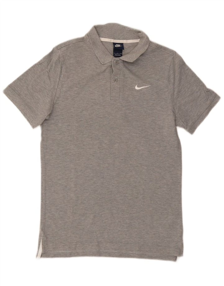 Nike Polo para hombre de algodón moteado gris pequeño