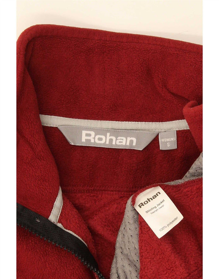 Rohan Chaqueta polar extragrande para mujer UK 10 Small Red Poliéster