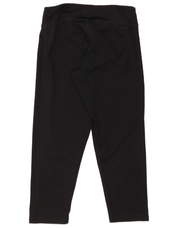 Adidas Leggings Capri para Mujer Reino Unido 8/10 Pequeño Poliéster Negro