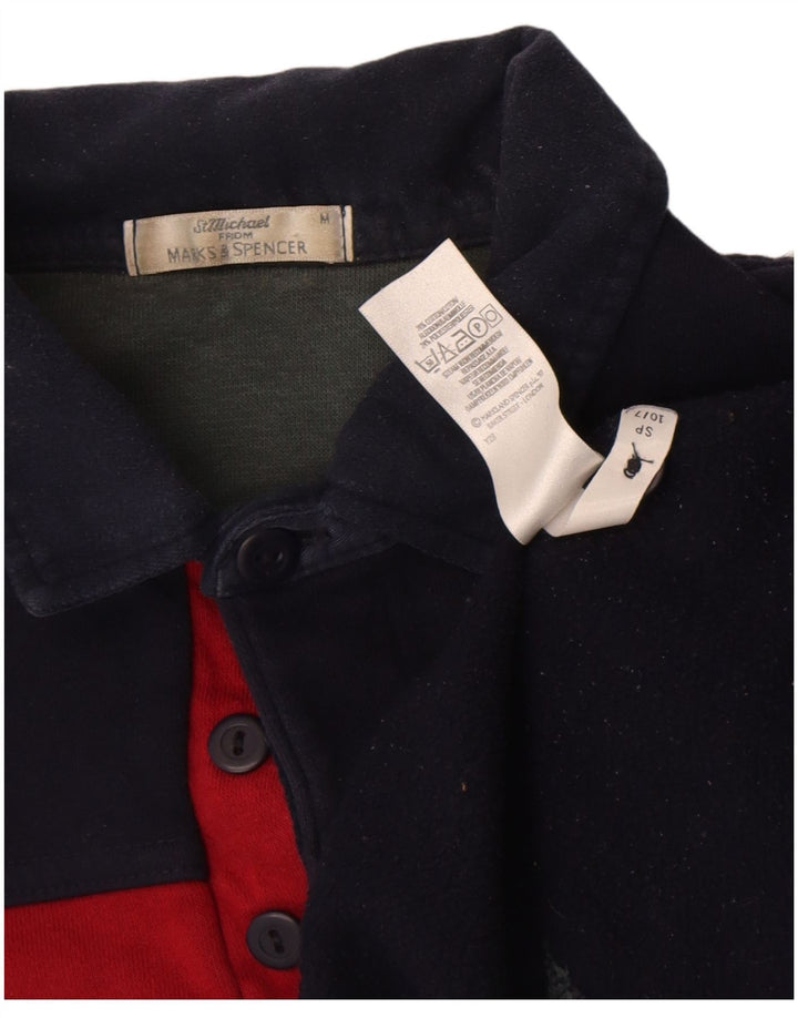 Marks & Spencer Hombre St. Michael Sudadera Jumper Medium Azul Marino Rayas