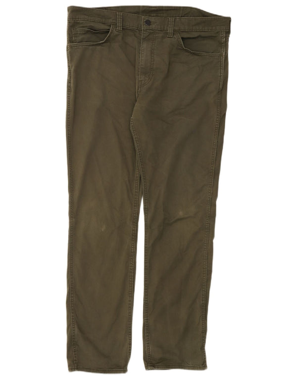 Levi's Mens 511 Slim Casual Pantalones W38 L32 Algodón Caqui
