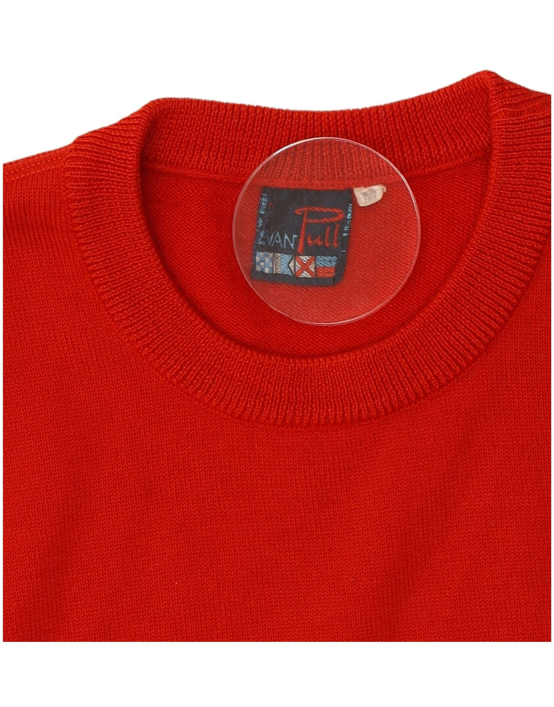 EVAN PULL Suéter tipo jersey con cuello redondo para mujer UK 12 Medium Red