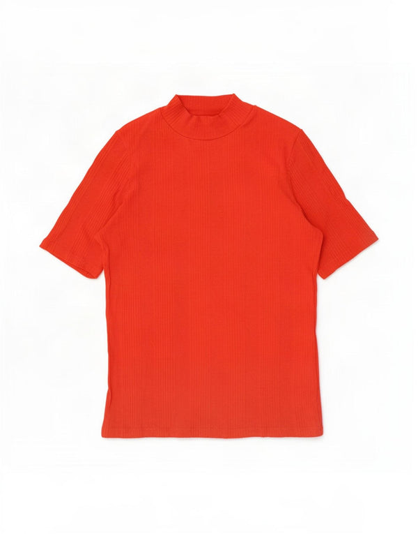 Marks & Spencer Camiseta para Mujer Top UK 44 Grande Algodón Rojo