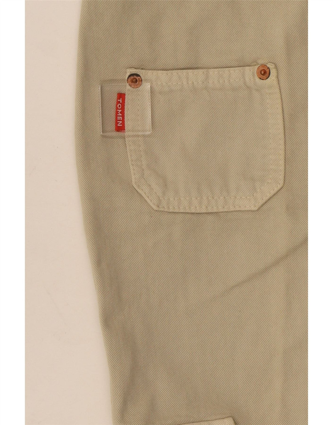 Pantalones cargo acampanados vintage para mujer W22 L31 Beige