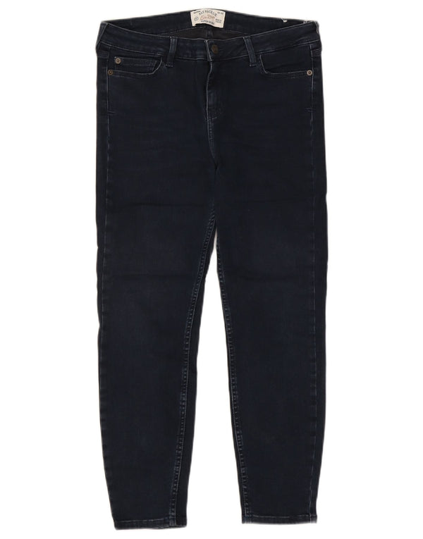 Vaqueros recortados súper ajustados para mujer de Fat Face UK 12 Medium W30 L24 Azul marino