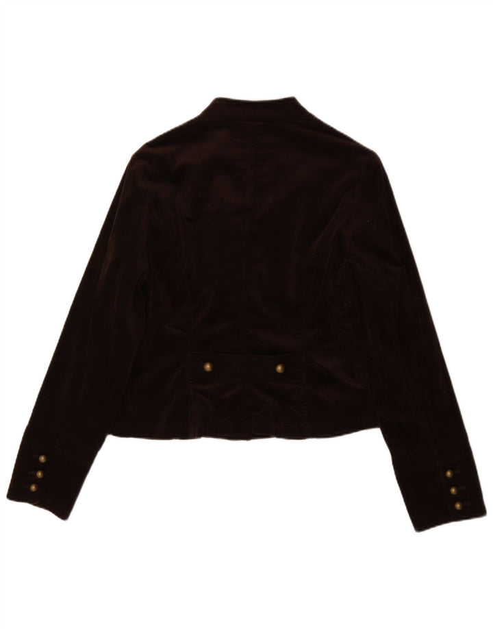 Marks & Spencer Chaqueta Blazer de Terciopelo con 5 Botones para Mujer UK 44 Marrón Medio
