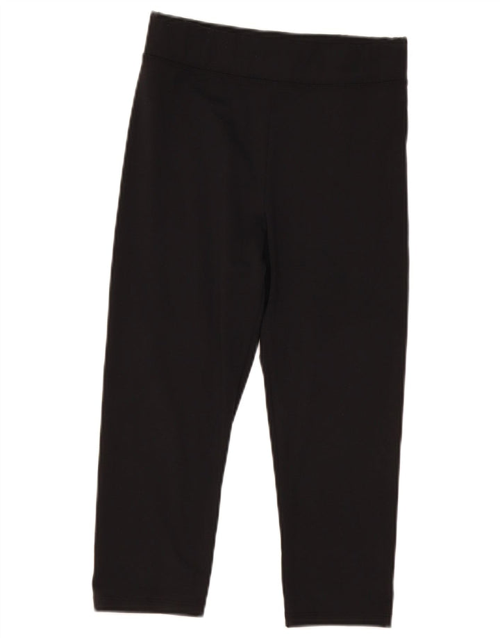 Marks & Spencer Leggings Capri de cintura alta para mujer UK 8 Small Poliéster negro