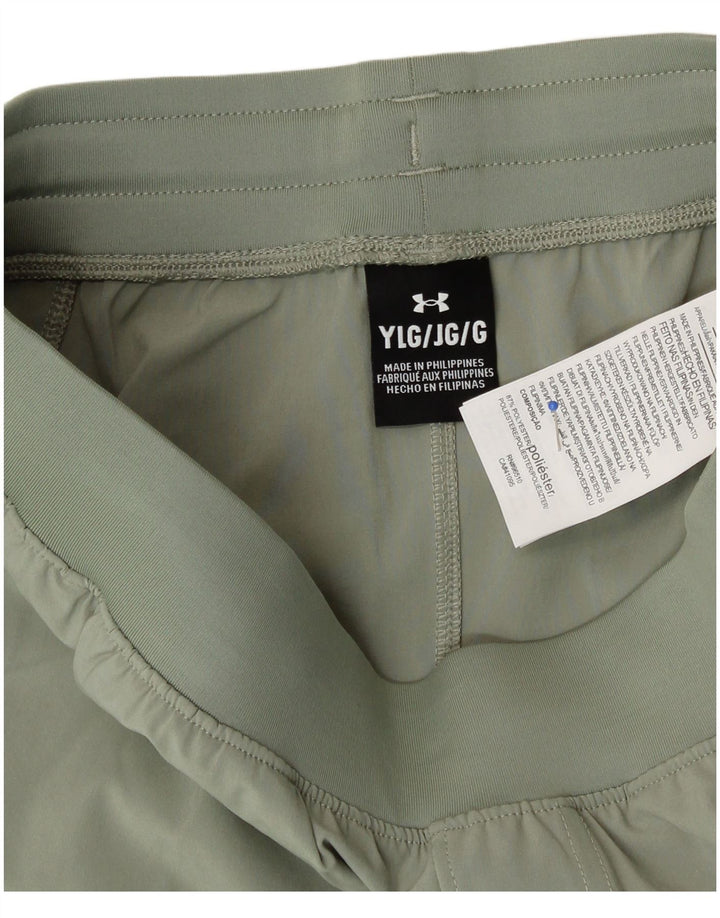 Under Armour Pantalones de chándal para niño 11-12 años Grande Verde Deportivo