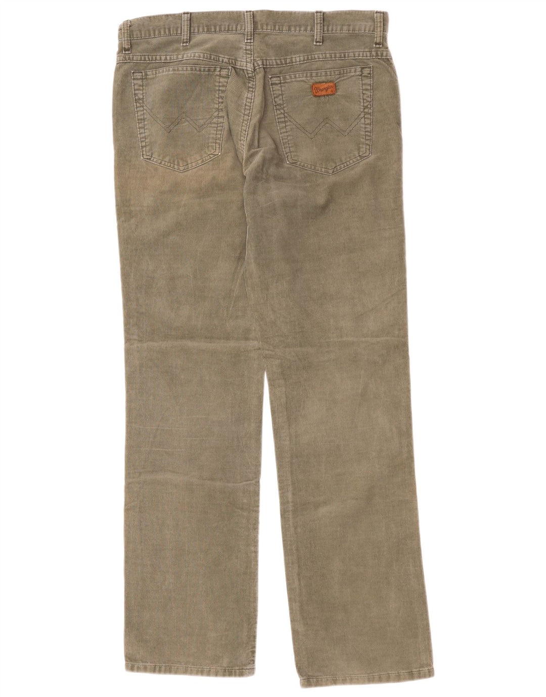 WRANGLER Pantalones rectos de pana Alaska para hombre W34 L34 Algodón caqui
