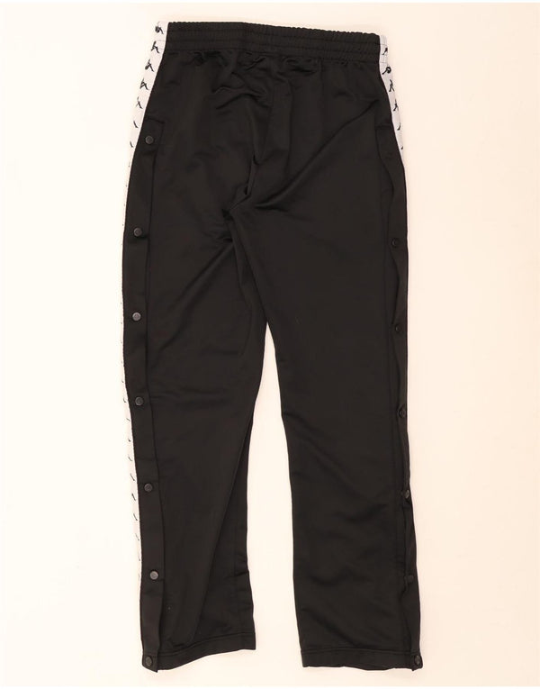 Kappa Hombre Pantalones De Chándal Gráficos Large Negro Colorblock