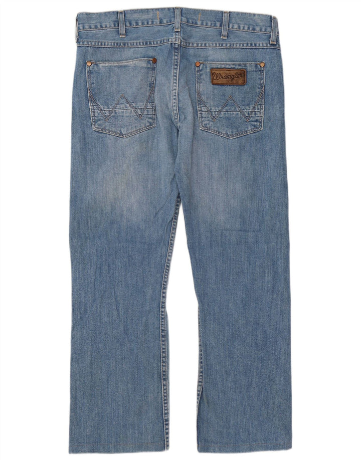 Vaqueros Wrangler Ace Rectos Para Hombre W33 L29 Algodón Azul