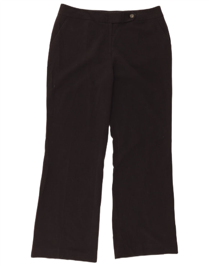 CALVIN KLEIN Pantalones chinos con corte de bota para mujer US 12 Large W34 L32 Negro