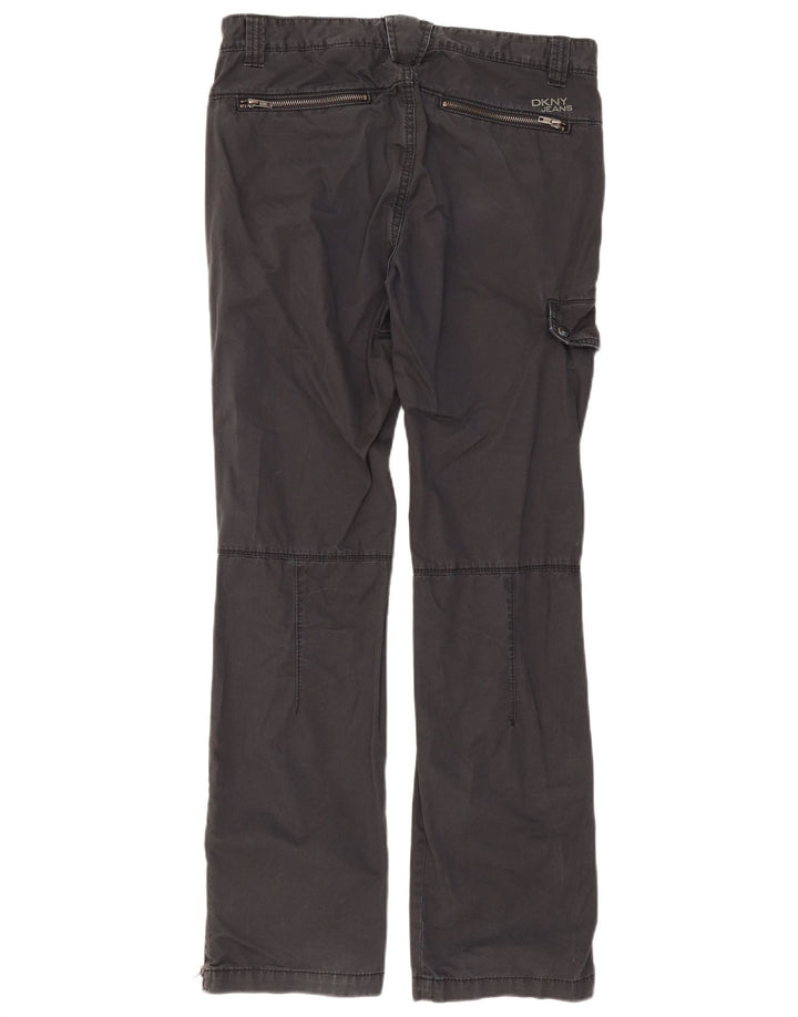 Dkny Pantalones cargo rectos para hombre W32 L32 Algodón negro