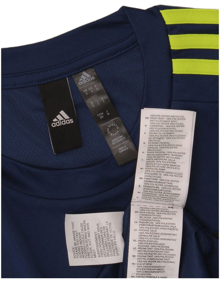 Adidas Hombre Aeroready Camiseta Top Pequeño Azul Marino Poliéster