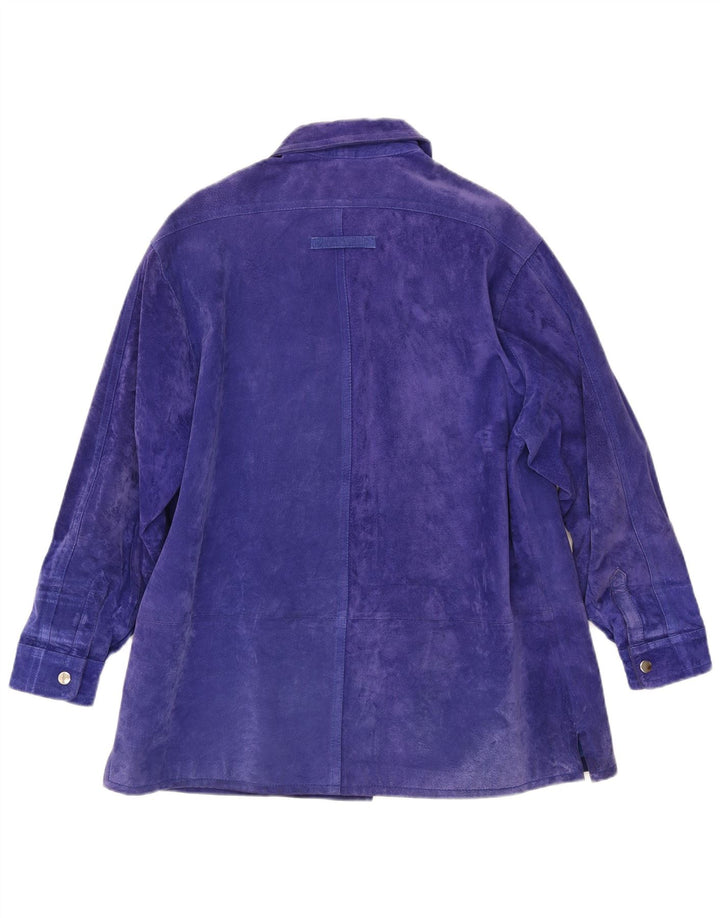 YUPPIE Chaqueta de ante para mujer EU 46 XL Cuero morado