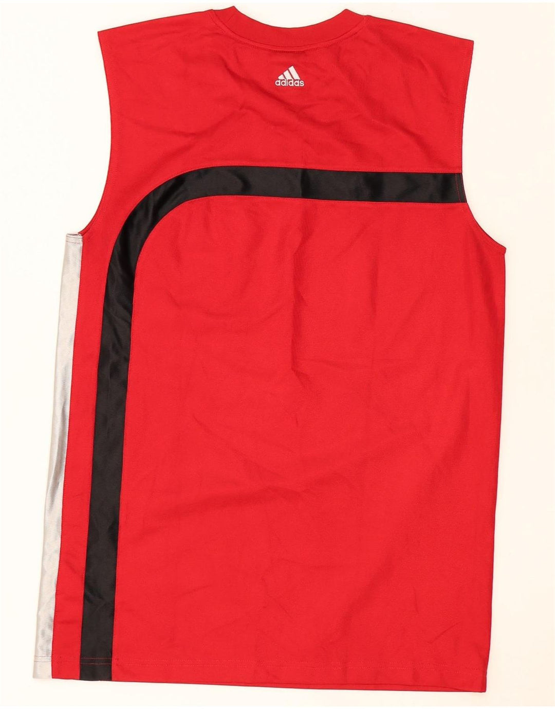 ADIDAS Hombre Graphic Vest Top Pequeño Rojo Colorblock Poliéster