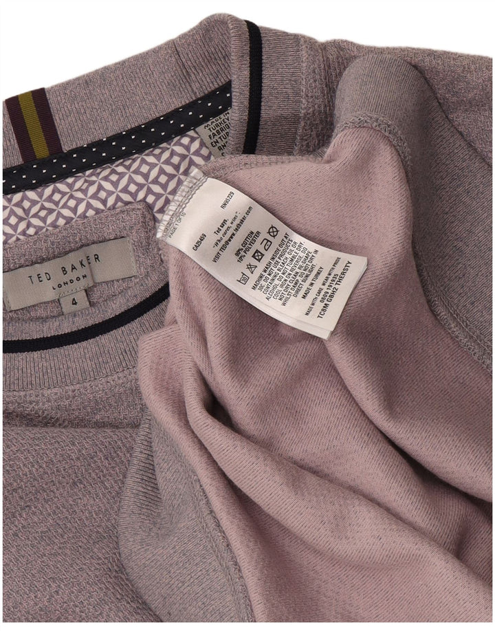 Ted Baker - Sudadera para hombre, talla 4, algodón morado grande