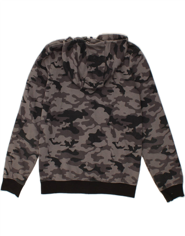 STARTER Boys Zip Hoodie Sweater 15-16 Years Grey Camouflage Polyester Vintage Starter and Second-Hand Starter from Messina Hembry 