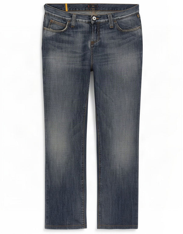 Meltin' Pot Womens Regular Fit Straight Jeans W30 L28 Blue Cotton