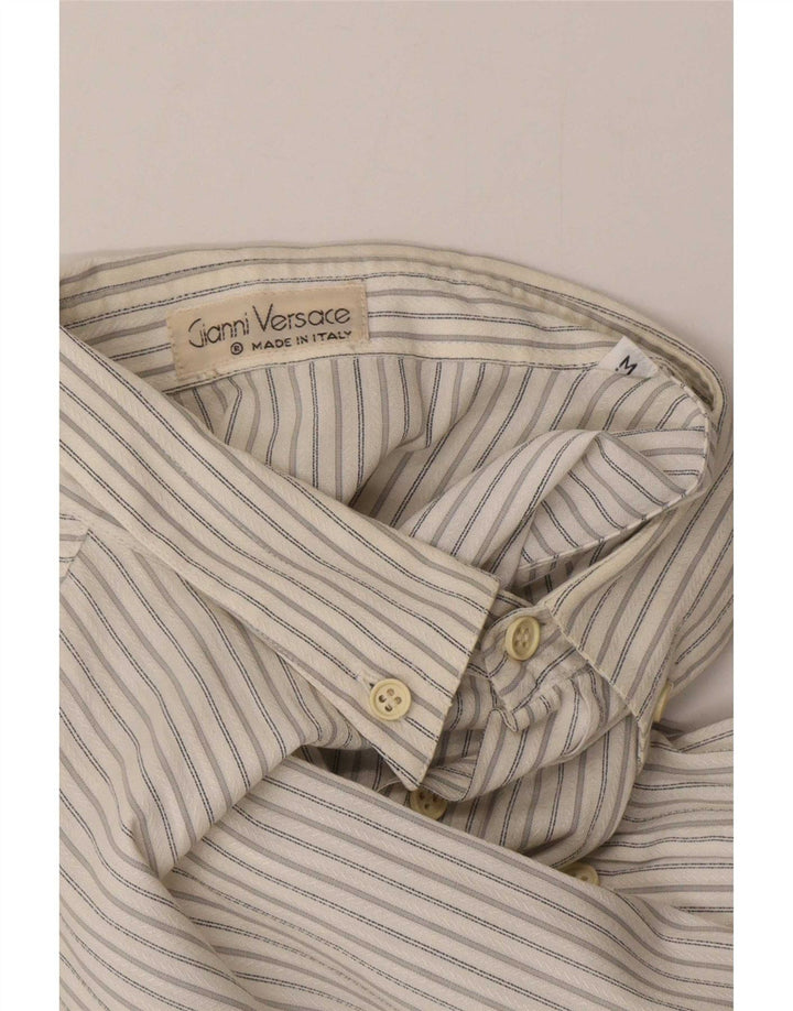 Camisa Gianni Versace Hombre Mediana Rayas Blancas