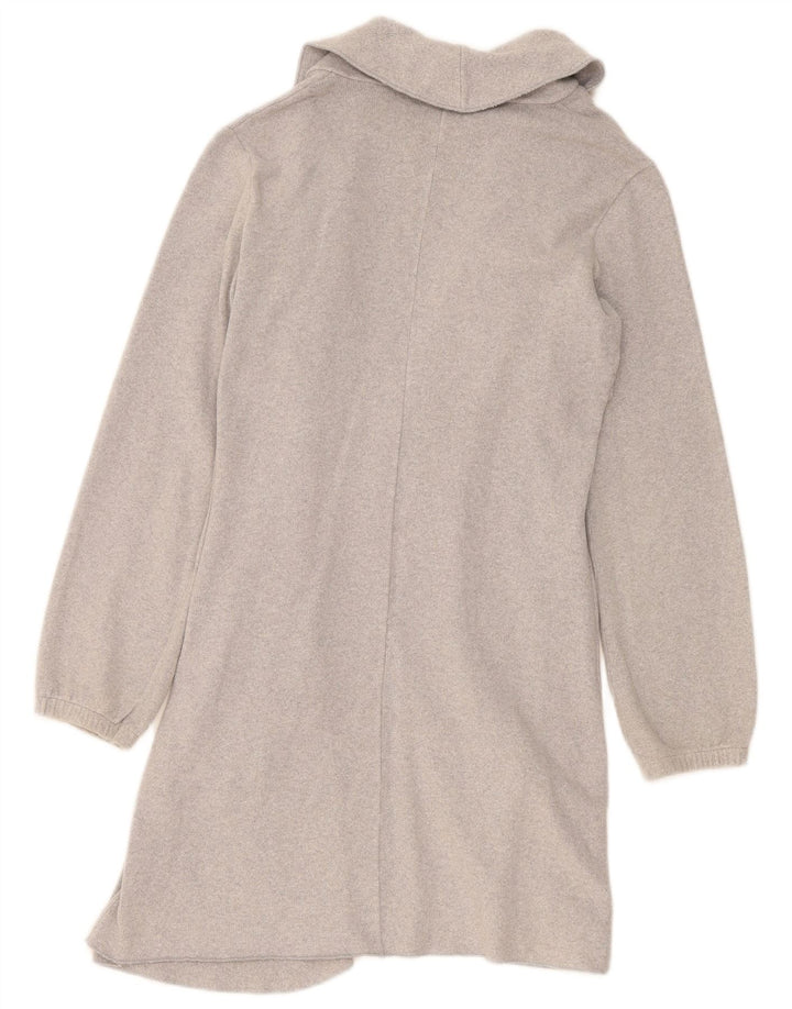 Benetton Cárdigan Largo Abierto para Mujer ES 44 Gris Medio