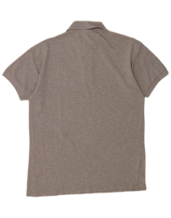 Polo Lacoste para hombre talla 3 pequeño algodón moteado gris