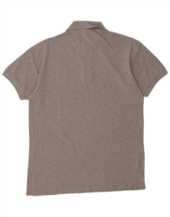Polo Lacoste para hombre talla 3 pequeño algodón moteado gris