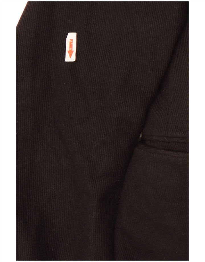 Fay Abrigo de pana para hombre Reino Unido 40 Grande Negro