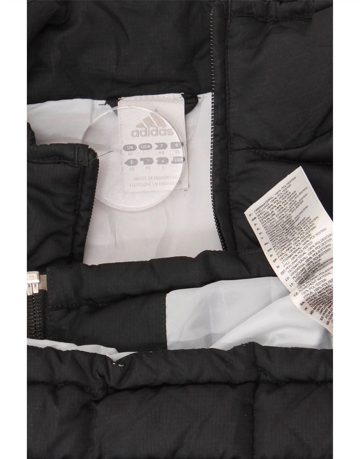 Adidas Chaleco acolchado para mujer UK 12 Mediano Negro Poliéster