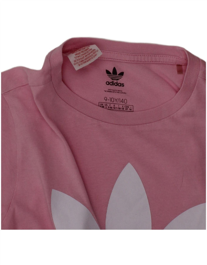 ADIDAS Camiseta Niña Graphic Top 9-10 Años Rosa Algodón